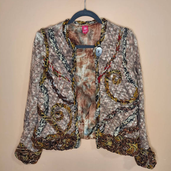 Sandy Starkman Jackets & Blazers - Sandy Starkman Mixed Media Jacket